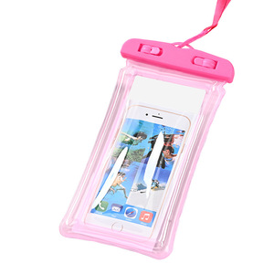 เคสโทรศัพท์กันน้ำสำหรับกิจกรรมกลางแจ้งพร้อมสายคล้องคอสำหรับว่ายน้ำและกีฬาทางน้ำ สีม่วงล้วน ความจุ 100 ชิ้น - Product Image 4