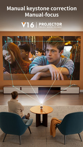 <span class=keywords><strong>2025</strong></span> Hot V16 Xoay Android 13 Chiếu, 230 ° Điều Chỉnh Góc 120 Lumens 2.4 + 5G Kép Wifi Cho Rạp Hát Tại Nhà HD Chiếu - Product Image 3