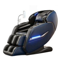Silla de Masaje Plegable Portátil de Lujo, Gravedad Cero, Calefacción, Manipulador 4D, Música Automática, Recargable por USB, 120W, para el Hogar, Masaje Corporal Completo
