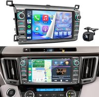 Autoradio tactile 8 pouces pour Toyota RAV4 2013-2018 avec Apple CarPlay sans fil, Android Auto, GPS, bouton de volume, caméra JBL OEM, commande au volant
