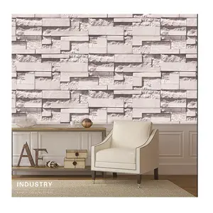 3D vinyl waterproof brick wall paper sticker decorative wallpaper suppliers