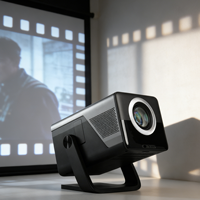 Projecteur portable X7AR 1080P avec correction automatique de la distorsion trapézoïdale pour cinéma maison et extérieur