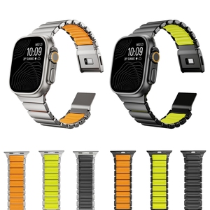 Cinturino Compatibile con <span class=keywords><strong>Apple</strong></span> <span class=keywords><strong>Watch</strong></span>, Fibbia Magnetica, Lussuoso in Titanio Traspirante, Ultra3 per <span class=keywords><strong>Watch</strong></span> S10/S11 - Product Image 2
