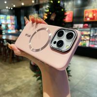 Étui de téléphone PC de charge sans fil à armure magnétique forte pour iPhone 16 Pro Max 16 Plus Ultra 15 givré antichoc testé