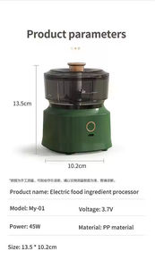 Nueva Máquina de Cocina Multifuncional, Picadora de Carne Eléctrica Inalámbrica, Picadora de Ajo de Plástico para el Hogar, Procesador de Alimentos para Bebés - Product Image 2