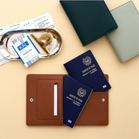 Porte-passeport multifonction en cuir PU, accessoires de voyage, étui pour cartes, porte-cartes de crédit pour l'enregistrement à l'aéroport