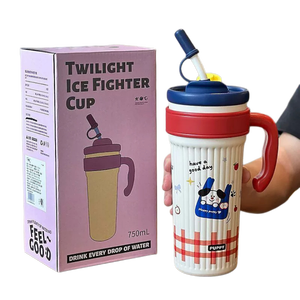 Gobelet isotherme en acier inoxydable grande capacité, design haut de gamme, nouveau modèle Big <span class=keywords><strong>Mac</strong></span>, thermos portable pour étudiants et occasions spéciales - Product Image 1