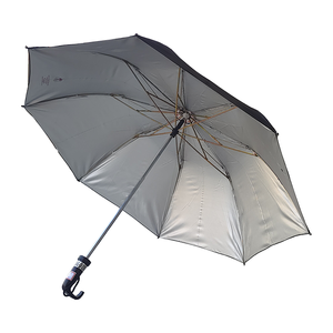 Lotus Black 2 Fold <b>Umbrella</b> Compact Lightweight Travel Rain <b>Umbrella</b> for Men and Women with Strong Frame - Product Image 2