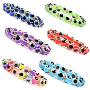 Pulsera de cuentas de ojo malvado de colores, personalizada, hecha a mano, de ojo turco, novedad de <span class=keywords><strong>2022</strong></span> - Product Image 3