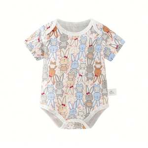 Mameluco de Punto para Bebé 100% Algodón Orgánico, Ropa de Invierno Ecológica y Linda para Otoño, Manga Larga Unisex, Ribete de Volantes Semi Suave con Botones - Product Image 3