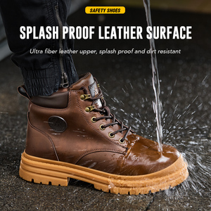 OEM 2025 Bottes de <span class=keywords><strong>Travail</strong></span> à Embout d'Acier d'Usine Chaussures de Sécurité pour Ouvrier du BTP Unisexe Hiver Fourrure/Daim/Toile Dessus Anti-Écrasement - Product Image 6