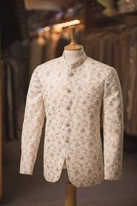 Latest Stylish Indowestern Sherwani with <b>Pant</b> Dress Beautiful Embroidery Plus Size Breathable for Party/Wedding in 2022 - Product Image 2