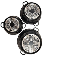 Ensemble de casseroles en aluminium moulé sous pression de haute qualité pour la cuisine, 6 pièces, antiadhésif, casseroles, faitout, ensemble de casseroles