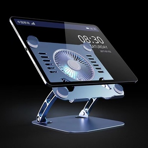 Nouveau support pour ordinateur <span class=keywords><strong>portable</strong></span> réglable avec ventilateur, en alliage d'aluminium, pivotant, <span class=keywords><strong>portable</strong></span>, avec ventilateur - Product Image 3