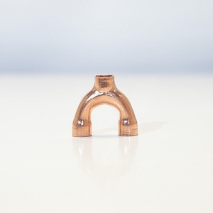 <b>Copper</b> (T2) Y-Type Welded Pure <b>Copper</b> Forked Tee Fitting for Air-Conditioning Refrigeration, Hardware & Engineering Machinery - Product Image 2