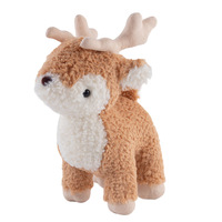Peluche Élan de Simulation, Jouet en Peluche Renne de Noël, Décoration de Noël pour la Maison, Ornement de Table Festif Cerf
