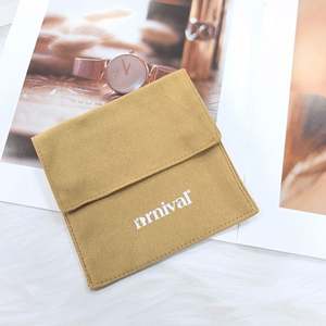 Pochette cadeau en velours de coton avec logo personnalisé, rabat, emballage pour bijoux, sac à main, sac à chaussures, sac anti-poussière pour cosmétiques - Product Image 5