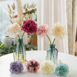 CallaFloral - Ramo Individual de Clavel Artificial en Azul Claro y Morado para Decoración de Bodas y Hogar - Product Image 1
