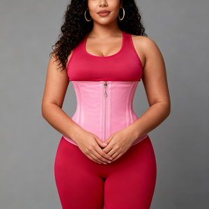 Gaine amincissante standard pour le ventre, avec fermeture éclair frontale, en maille respirante, pour femme - Product Image 2