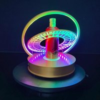 Forme de cercle LED rechargeable moderne pour l'affichage de présentateur de bouteille de champagne pour les événements de barre de parties de club faits pour durable