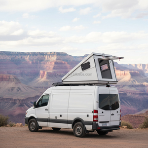 Tente <span class=keywords><strong>de</strong></span> toit rigide P Show FRP Wedge pour camping-car Mercedes Sprinter, type coquille, manuelle, quatre saisons, triple couche - Product Image 2