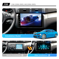 Lecteur multimédia de voiture Android 9 pouces GPS DVR DSP WIFI Navi Auto Radio pour BMW Série 3 E46 (1998-2005) M3(1998-2005)