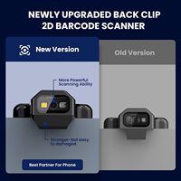 Eyoyo Super 1D 2D Bluetooth sans fil pince arrière pince arrière QR lecteur de codes à barres téléphone lecteur de codes à barres pour la logistique Express