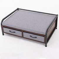 Meubles modernes de luxe de haute qualité en bois pour animaux de compagnie Pet House Indoor Lits en bois pour petits chiens et chats