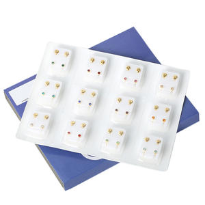 Aço Inoxidável 316L Banhado A Ouro Orelha Piercing <span class=keywords><strong>Nails</strong></span> Corpo Jóias Gun Studs Bullets Moda Piercing Ferramentas - Product Image 1