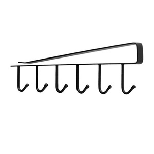 Support de rangement suspendu sous étagère JAYA, sans perçage, en métal, pour tasses, serviettes et ustensiles, pour rangement dans les armoires de <span class=keywords><strong>cuisine</strong></span> - Product Image 6
