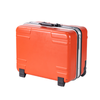 Mallette à outils à roulettes en aluminium durable avec tiroirs, boîte de rangement pour équipement