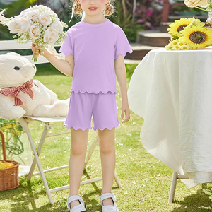 Toddler Girls <strong>Clothes</strong> Wholesale Low Price Summer Baby Girls 2 Piece Clothing Set Custom Printed Kids Cute 2 Pieces Short Sets - Product Image 5