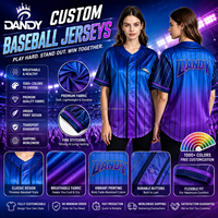 Maillots de baseball personnalisés en gros pour femmes grandes tailles, en Spandex/Polyester, imprimés numériquement, respirants, antibactériens et à séchage rapide