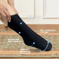 Manchon en Gel de cheville personnalisé, chaussettes flexibles de thérapie à chaud et à froid, enveloppe de glace de cheville pour le soulagement de la douleur au pied et à la cheville