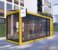 Conteneur d'expédition préfabriqué de 2025 Offre Spéciale 20 pieds pour la conception de maison modulaire de petite salle de sport en plein air