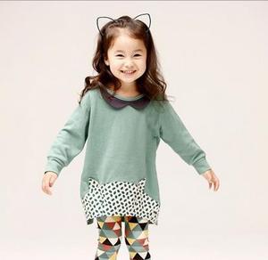 Venta al por Mayor de Ropa para Niños, Conjunto de 2 Piezas, Camiseta Informal de Manga Larga con Pantalones, Trajes para Niñas de China - Product Image 2