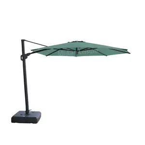 Ticari 4m konsol avlu şemsiyeleri şemsiye 2023 veranda bahçe güneş bahçe büyük reklam açık alüminyum Polyester