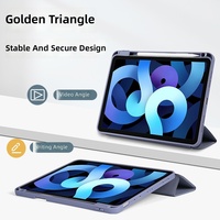 Nouvelle Housse de Protection Respirante avec Support pour Tablette et Porte-Stylet pour iPad 11 A16 10.9 Air 11 Pro 11 12.9 13 Mini