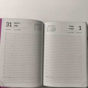 Agenda 2026 <span class=keywords><strong>de</strong></span> Tapa Dura con Papel <span class=keywords><strong>de</strong></span> Color Puro Personalizado al por Mayor A5 con Banda Elástica en Rosa Ruso - Product Image 4