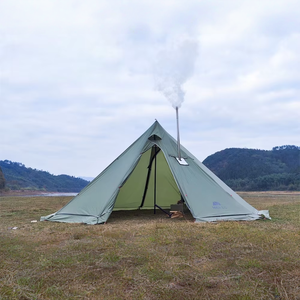 <span class=keywords><strong>Tenda</strong></span> Piramidale Grande Personalizzabile <span class=keywords><strong>per</strong></span> Campeggio Invernale con Stufa a Legna, Impermeabile in Tessuto 210T Resistente agli Strappi - Product Image 2