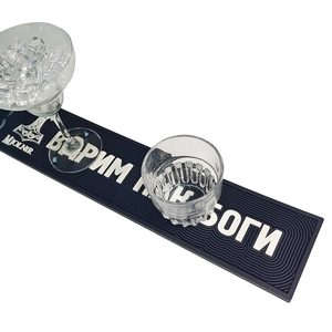 Branded Silicone PVC <b>Bar</b> <b>Mat</b> Rubber Beer Spill Pad Pub Rail <b>Mat</b> Drip Tray Non Slip Service <b>Mat</b> Coaster for Events - Product Image 5