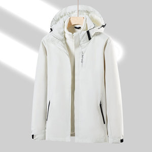 Veste coupe-vent d'extérieur unisexe avec doublure polaire, manches longues, taille naturelle, pour la randonnée et les tenues décontractées - Product Image 4