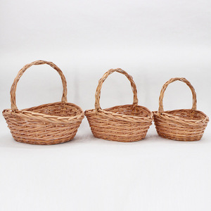 Sản Phẩm Khuyến Mại Bán Buôn Ánh Sáng Cá Nhân Trong Nhà Gỗ <span class=keywords><strong>Wicker</strong></span> Mây Lưu Trữ Giỏ - Product Image 5