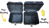 Top case moto étanche 45L en ABS et PP, capacité 2 casques, boîte à bagages à dégagement rapide avec dossier