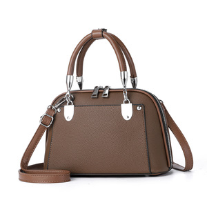 Bolso de Mano Rojo para Mujer, con Asa Superior, Correa para el Hombro y Doble Cremallera, Detalle Metálico, para Viajes Diarios - Product Image 3