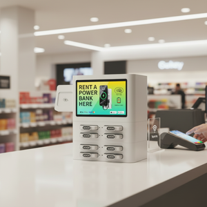 محطة شحن متعددة الأجهزة مع شاشة لمس و8 فتحات ومحطة مشاركة باور بانك مع تقنية NFC - Product Image 1