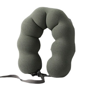 Oreiller en mousse à mémoire de forme Flying Bear en forme de U, vert militaire kaki, soutien du cou, oreiller de voyage pour voiture et camping - Product Image 5