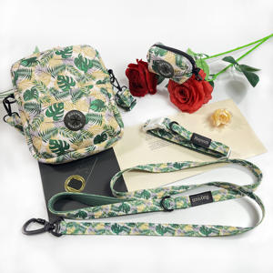 Conjunto de arnés de neopreno personalizado para perro, correa de neopreno con soporte para bolsa de caca de Mascota, collar ajustable para mascota, arnés para perro de alta calidad, venta al por mayor - Product Image 2