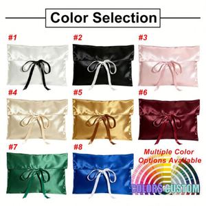 Bolsas de Regalo Promocionales Personalizadas con Logotipo, Bolsa de Almacenamiento de Maquillaje de Satén de Lujo para Mujer, para Joyería - Product Image 2