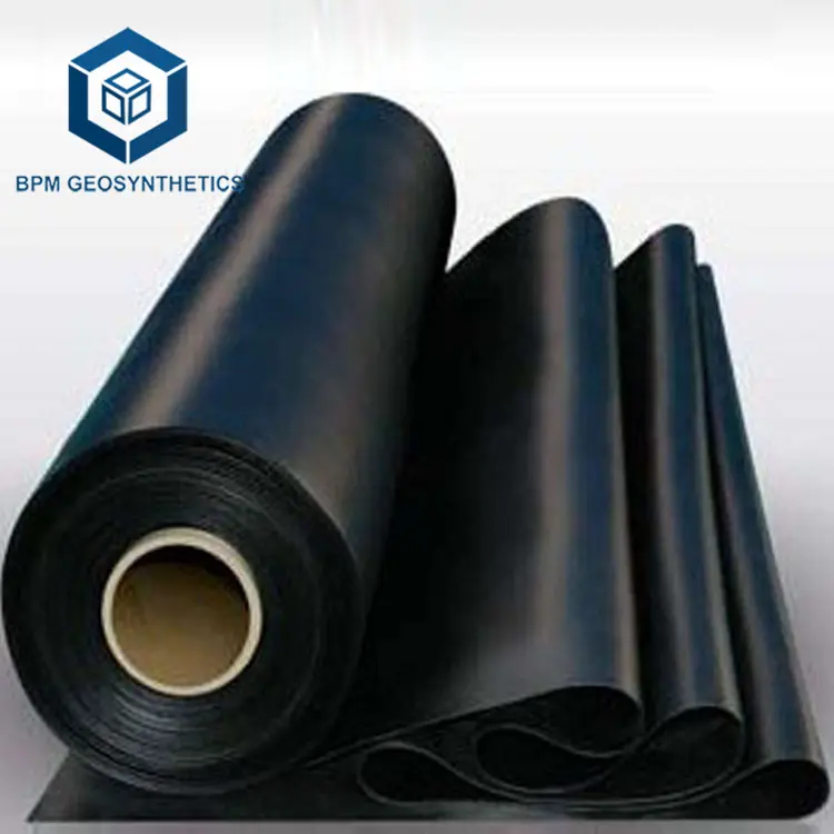 Geomembrane ม้วน HDPE 60ล้าน HDPE 2มม. สำหรับฝังกลบในคูเวต BPM Geosynอนาคต60ล้าน HDPE ซับ